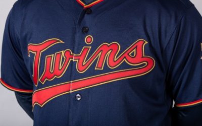 Twins replace cream-colored home uniforms with navy blue, scarlet red and yellowy trim the Twins call “MN Kasota Gold”